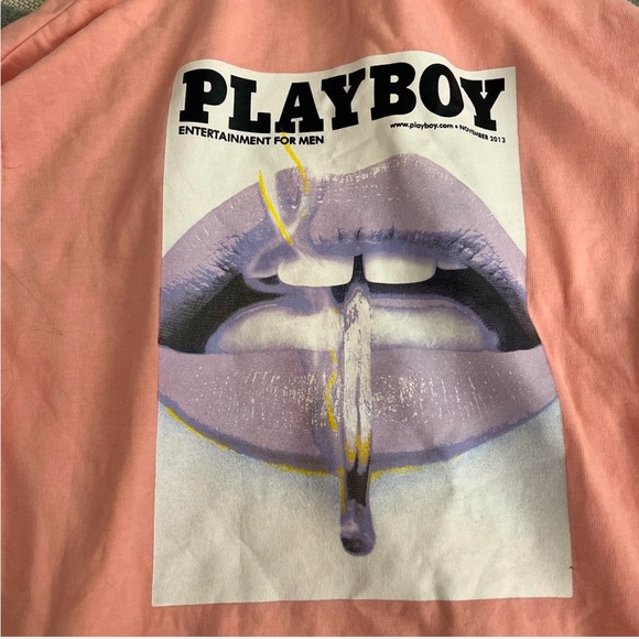 PrettyLittleThing x Playboy extra large fit pink sweatshirt - Picture 4 of 4